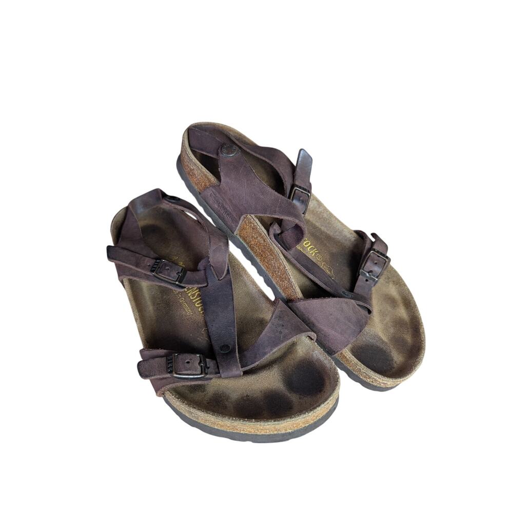 Birkenstock Yara Brown Leather Sandals 39
